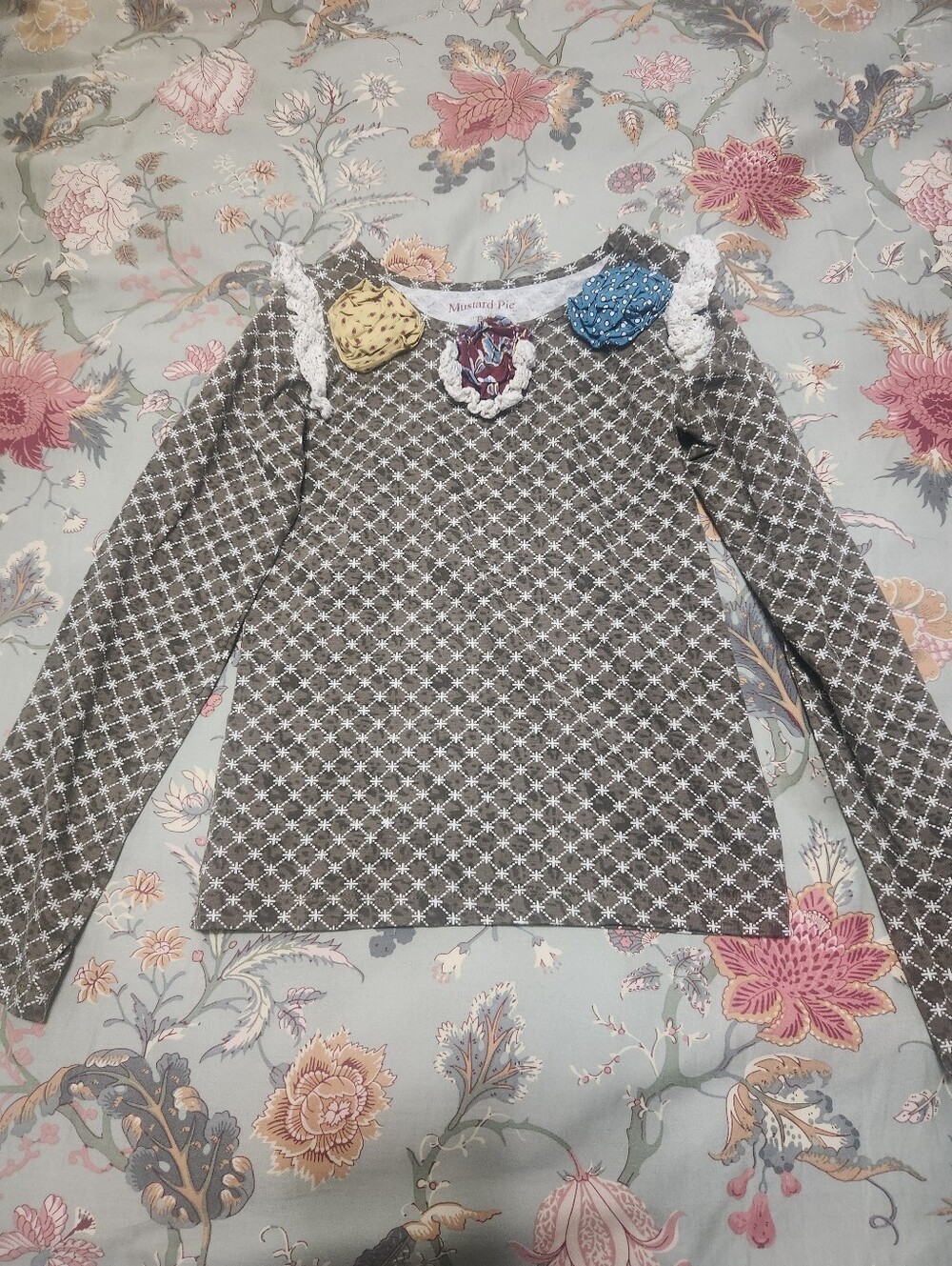 Mustard Pie Tunic Top Multi Color Size 8